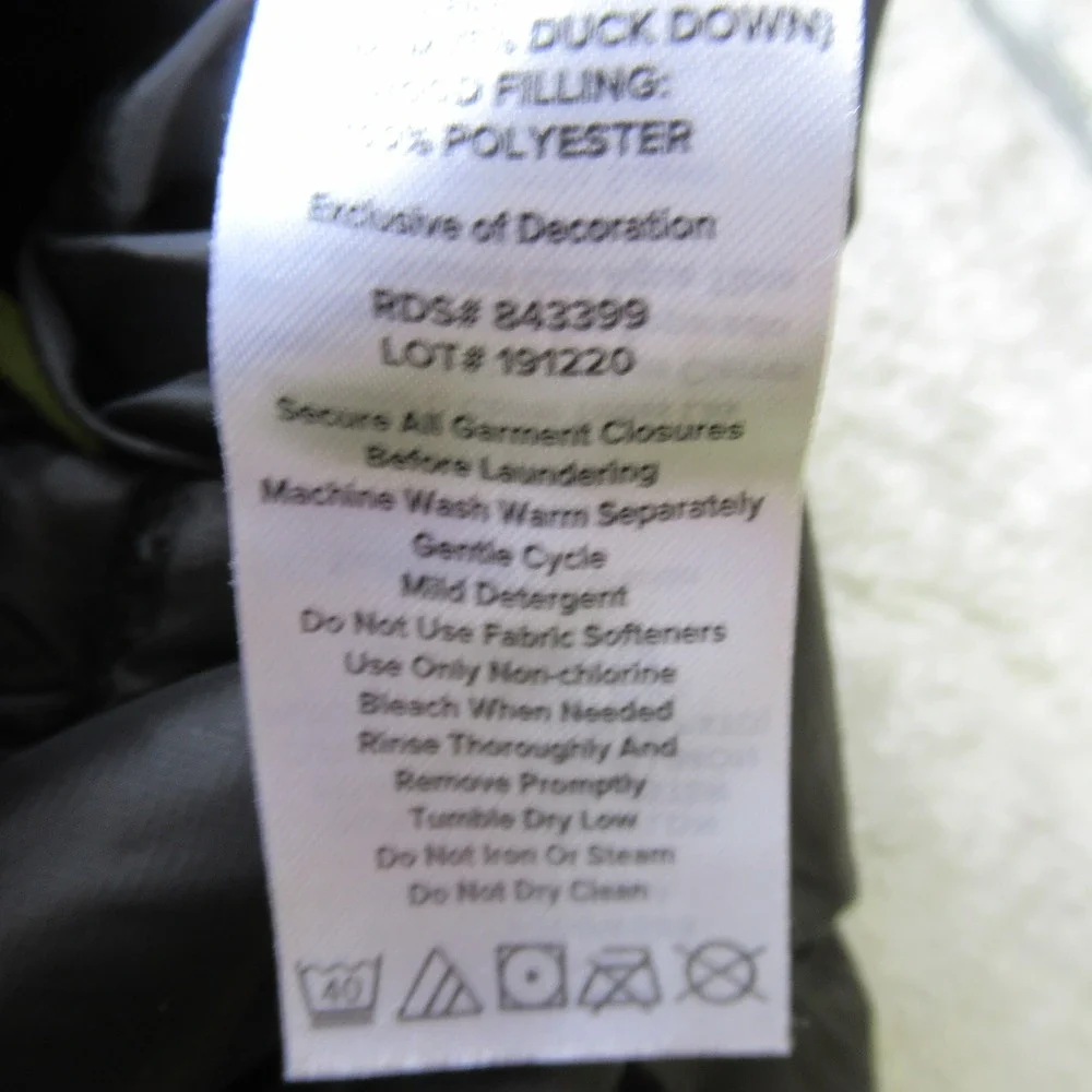 Eddie Bauer‎ Down Jacket Kids Medium Gray Black Reversible Puffer Cirruslite
